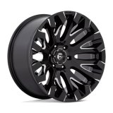Fuel Off-Road Quake D828 Gloss Black Wheels with Milled Accents 20x9 20X9 5X5.5 G-BLK-MILL 1MM thumbnail 1