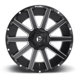 Fuel Off-Road Contra D616 Series Matte Black Wheels with Milled Accents 20x9 Wheel, Contra, 20 x 9, Black, Accents, 6 x 135mm Bolt Pattern, +2mm Offset, 5.080 in. Backspace, Each thumbnail 2