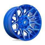 Fuel Off-Road Twitch D770 Anodized Blue Wheels with Milled Accents 20x9 WHEEL, 20X9 5X5.5/150 BLUE-MILL 01MM thumbnail 1