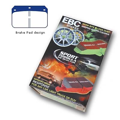 EBC Redstuff Ceramic Brake Pads DP3001C Pads, Redstuff, Ceramic, High Horsepower, Musclecar, Universal, Set