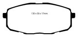 EBC Redstuff Ceramic Brake Pads DP31562C Disc Pad thumbnail 2