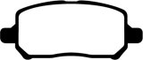 EBC Greenstuff Passenger Car Organic Brake Pads DP21660 Pads, Greenstuff, Organic, Front, Chevy, Pontiac, Saturn, Set thumbnail 4