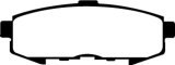 EBC Greenstuff Elite SUV and Light Truck Organic Brake Pads DP61733 Pads, 6000 Series, Rear, Mazda, MPV, Set thumbnail 2