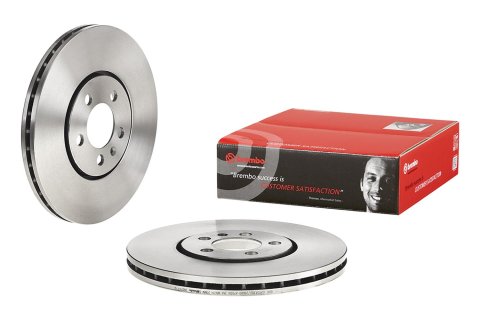 Brembo Prime UV Coated Brake Rotors 09.6747.10 Rotor, Brembo, Vented, Solid Surface, 11.34 in. Diameter, Iron, UV-Coated, Volkswagen, Each