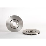 Brembo Prime UV Coated Brake Rotors 09.6747.10 Rotor, Brembo, Vented, Solid Surface, 11.34 in. Diameter, Iron, UV-Coated, Volkswagen, Each thumbnail 2