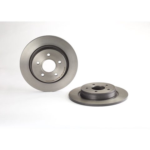 Brembo Premium UV Coated Brake Rotors 08.9975.11 Rotor, Brembo, Solid, Solid Surface, 11.02 in. Diameter, Iron, UV-Coated, Volvo, Each