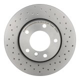 Brembo Xtra Drilled Performance Rotors 09.5390.3X Brake Rotor, Brembo, Vented, Cross-Drilled Surface, 11.26 in. Diameter, Iron, UV-Coated, BMW, Each thumbnail 3