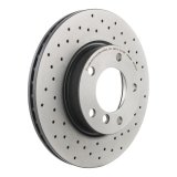 Brembo Xtra Drilled Performance Rotors 09.5390.3X Brake Rotor, Brembo, Vented, Cross-Drilled Surface, 11.26 in. Diameter, Iron, UV-Coated, BMW, Each thumbnail 5