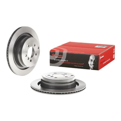 Brembo Premium UV Coated Brake Rotors 09.9373.21 Rotor, Brembo, Vented, Solid Surface, 13.94 in. Diameter, Iron, UV-Coated, Land Rover, Each