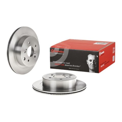 Brembo Premium UV Coated Brake Rotors 09.6912.10 Rotor, Brembo, Vented, Solid Surface, 11.61 in. Diameter, Iron, UV-Coated, for Nissan, Each
