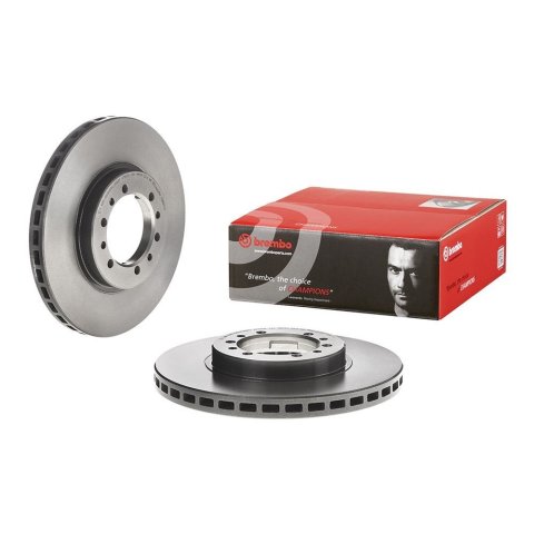 Brembo Premium UV Coated Brake Rotors 09.8071.11 Rotor, Brembo, Vented, Solid Surface, 10.87 in. Diameter, Iron, UV-Coated, Mitsubishi, Each