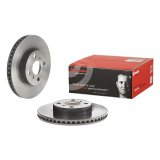 Brembo Premium UV Coated Brake Rotors 09.A707.11 Rotor, Brembo, Vented, Solid Surface, 10.04 in. Diameter, Iron, UV-Coated, Scion, Each thumbnail 1