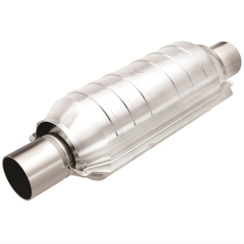 MagnaFlow Universal Catalytic Converters 440106 Converter, Stainless Steel, 2.50 in. Inlet, 2.50 in. Outlet, 15.0 in. Length, Universal, Each
