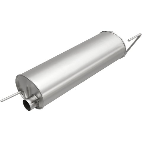 MagnaFlow Universal Steel 2.5 Inch Muffler 201-1541 Muffler, Universal, 2.50 in. Offset Inlet/Outlet, Oval, Steel, Aluminized, Each