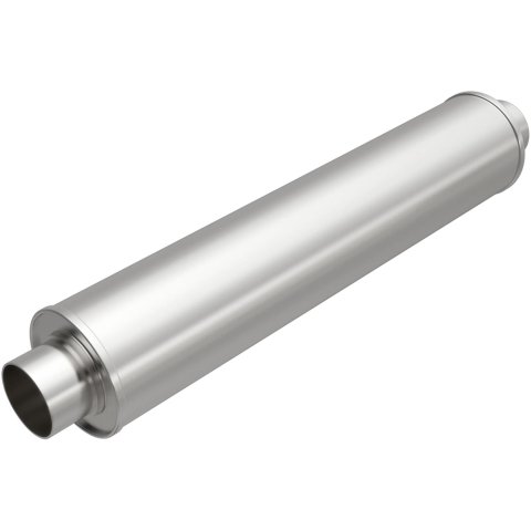 MagnaFlow Universal Steel 2.25 Inch Muffler 201-6527 Muffler, Universal, in. Center Inlet/Outlet, Round, Steel, Aluminized, Each