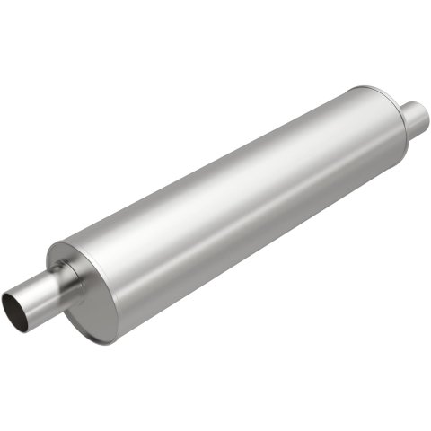 MagnaFlow Universal Steel 2.25 Inch Muffler 201-9019 Muffler, Universal, in. Offset Inlet/Outlet, Round, Steel, Aluminized, Each