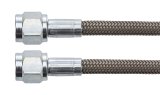 Allstar Performance Braided Steel Lines ALL46400-24 Brake Line, Stainless Steel, 24 in. Length, -4 AN Hose, -4 AN Female, -4 AN Female, Each thumbnail 2