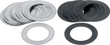 Allstar Performance Spark Plug Indexing Shims ALL96506 Washers, Shims, Aluminum, 0.060/0.090 in. Sizes, Flat, 14mm Thread, 12 Silver 60 degree and 12 Black 90 degree Shims, Set of 24 thumbnail 1