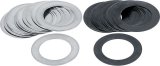 Allstar Performance Spark Plug Indexing Shims ALL96506 Washers, Shims, Aluminum, 0.060/0.090 in. Sizes, Flat, 14mm Thread, 12 Silver 60 degree and 12 Black 90 degree Shims, Set of 24 thumbnail 2