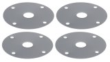 Allstar Performance Replacement Hood Pin Scuff Plates ALL18517 Pins, Plate, Steel, Chrome, Set of 4 thumbnail 2