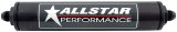 Allstar Performance Inline Aluminum 10 Microns Fuel Filter with -8 AN Inlet Size ALL40216 Filter, Aluminum, Black Anodized, Paper Element, Male Inlet/Outlet, 2 in. Diameter, 12 in. Length, Each thumbnail 1