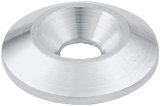 Allstar Performance Countersunk Washers ALL18662 Washers, Countersunk, Aluminum, Natural, I.D. Chamfer, 0.250 in. I.D., 1.00 in. O.D., Set of 10 thumbnail 1