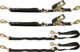 Allstar Performance Race Car Tie-Down Kits ALL10209 Tie Down Straps, Axle Combo Straps, Axle Tie Back Straps, Nylon, Black, 2 in. Width, 8 ft. Length, 1,660 lbs. Working Load Rating, Kit thumbnail 2