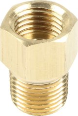Allstar Performance Brake Fittings ALL50120 Fittings, Brass, Male 1/8 in. NPT to Female 3/8 in.-24 Thread, Inverted Flare, Set of 4 thumbnail 2
