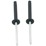 Allstar Performance Tri-Fold Rivets ALL18099 Hardware, 1/8 in Rivet Aluminum Mandrel, Black, Set of 100 thumbnail 1