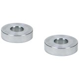 Allstar Performance Hourglass Spacers ALL18820 Spacers, Spacers, Aluminum, Natural, 3/8 in. I.D. X 1 in. O.D. X 1/4 in., Pair thumbnail 1