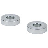 Allstar Performance Hourglass Spacers ALL18820 Spacers, Spacers, Aluminum, Natural, 3/8 in. I.D. X 1 in. O.D. X 1/4 in., Pair thumbnail 2