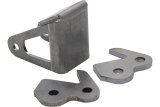 Allstar Performance Wheelie Bar Castor Bracket Kits ALL60500 Replacement Parts, Bracket, Steel, Natural, For 1.625 in. Width x 4 in. Diameter Wheel, Kit thumbnail 1