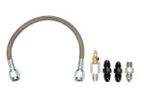 Allstar Performance Hydraulic Clutch Lines ALL46102 Remote Bleeders, Lines, -4 AN Inlet, -4 AN Outlet, -4 AN Hose, Braided Stainless, Sold as a Kit thumbnail 2