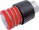 Allstar Performance Redhead Dry Break Valves ALL40215 Valve, Redhead, Straight Up, Male, Aluminum, Natural, for 2.25 in. Hose, Each thumbnail 2