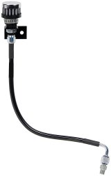 Allstar Performance Transmission Breather Kits ALL36147 Manual Vent Tubes, Braided Stainless Steel, Black Nylon Coated, with Remote Breather, 1/8 in. NPT Fitting, Bracket, Each thumbnail 2