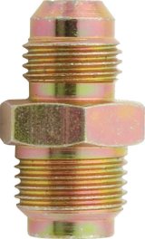 Allstar Performance Power Steering Fittings ALL48215 Fitting, Adapter, AN to Inverted Flare, Straight, Steel, Gold Iridited, -6 AN, 5/8 in.-18, Inverted Flare, Each thumbnail 1