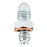 Allstar Performance Brake Fittings ALL50030 Adapter Fittings, Steel, -4 AN to 3/8 in.-24, Caliper, Includes Crush Washer, Pair thumbnail 1