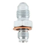 Allstar Performance Brake Fittings ALL50030 Adapter Fittings, Steel, -4 AN to 3/8 in.-24, Caliper, Includes Crush Washer, Pair thumbnail 2