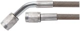 Allstar Performance Braided Steel Lines ALL46401-24 Brake Lines, Stainless Steel, - 4 AN, Straight, 45 Degree, Female Threads, 24.00 in. Length, Each thumbnail 2