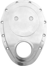 Allstar Performance Timing Covers ALL90008 Cover, 1-Piece, Aluminum, Polished, Chevy, Small Block, Each thumbnail 1