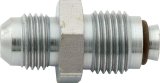 Allstar Performance Fuel Rail Fittings ALL50951 Fitting, Inlet Fitting, Adapter Style, Straight, Steel, Natural, -6 AN Male Threads, M16 x 1.5 O-ring Male Threads, Each thumbnail 1