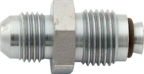 Allstar Performance Fuel Rail Fittings ALL50951 Fitting, Inlet Fitting, Adapter Style, Straight, Steel, Natural, -6 AN Male Threads, M16 x 1.5 O-ring Male Threads, Each