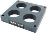 Allstar Performance Drag Hi-Flow 1 Inch Carburetor Spacer ALL25994 Carb Spacer, Hi-Flow, 4-hole, 1.00 in. Thick, Phenolic Plastic, Black, 4-barrel Dominator, Each thumbnail 1