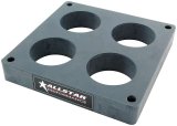 Allstar Performance Drag Hi-Flow 1 Inch Carburetor Spacer ALL25994 Carb Spacer, Hi-Flow, 4-hole, 1.00 in. Thick, Phenolic Plastic, Black, 4-barrel Dominator, Each thumbnail 2