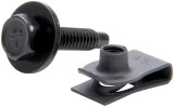 Allstar Performance Body Bolt Kits with Clips ALL18558 Bolts Clips, Steel, Black Oxide, 1/4 in.-20, 1 1/8 in. Length, Set of 10 thumbnail 1