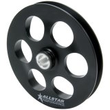 Allstar Performance Power Steering Pulleys ALL48251 Pulley, V-belt Style, 1-groove, Aluminum, Black Anodized, 6 in. O.D., Each thumbnail 1
