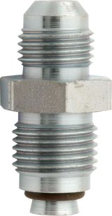 Allstar Performance Power Steering Fittings ALL48210 Fitting, Adapter, AN to Inverted Flare, Straight, Steel, Zinc, -6 AN, M16 x 1.5 O-ring, Each thumbnail 2