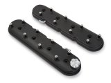 Holley Aluminum LS Valve Covers 241-91 Covers, LS, Centerbolt, Plain Top, Cast Aluminum, Black Textured, Baffled, Chevy, LS, 4.8L, 5.3L, 5.7L, 6.0L, 6.2L, 7.0L, Pair thumbnail 9