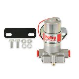 Holley Red Electric Fuel Pumps 12-801-1 Pumps, Electric, External, 97 gph, 367 lph, 7 psi, 12V, 3/8 in. NPT Ports, Female Thread, Aluminum, Silver Finish, Each thumbnail 8