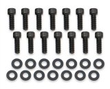 Holley Track Series Valve Covers 241-281 Covers, Series, Perimeter Bolt, Tall, Chevrolet Logo, Fabricated Aluminum, Black Gloss, Baffled, Chevy, 396ci, 402ci, 427ci, 454ci, Pair thumbnail 3